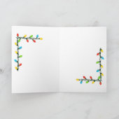 Kerstkaart met rendier voor zoon kaart (Binnen)