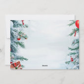 Kerstkaart met rendieren (Achterkant)