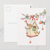 Kerstkaart met Robin Briefkaart (Voorkant / Achterkant)