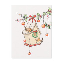 Kerstkaart met Robin
