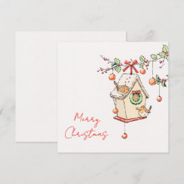 Kerstkaart met Robin, Kerstkaart Kaart