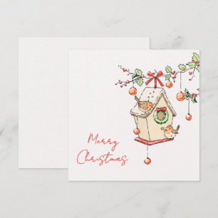 Kerstkaart met Robin, Kerstkaart Kaart
