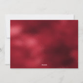 Kerstkaart met rode strik (Achterkant)