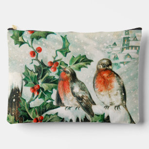 Kerstkaart met Roodborstjes, Hulst, Kerk Etui