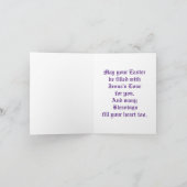 Kerstkaart met rozen kruis feestdagen kaart (Binnen)