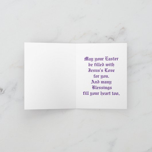 Kerstkaart met rozen kruis feestdagen kaart (Binnen)