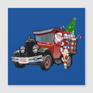 Kerstkaart met Santa en Sneeuw Maiden-Postman