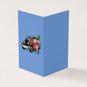 Kerstkaart met Santa en Sneeuw Maiden-Postman Kaart