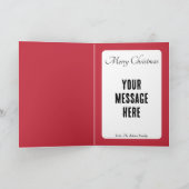 Kerstkaart met Santa Retro Concept Art Feestdagen Kaart (Binnen)