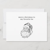 Kerstkaart met Santa's favoriete grap (Voorkant)