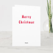 Kerstkaart met Schattige Kabouter Kaart (Achterkant)