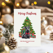 Kerstkaart met Schotse Terrier