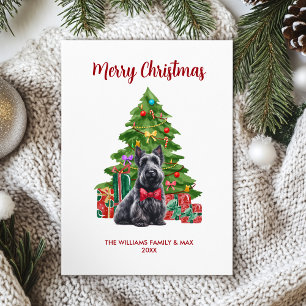 Kerstkaart met Schotse Terrier