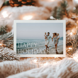 Kerstkaart met simpele foto