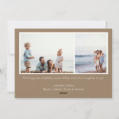 Kerstkaart met simpele foto's (Achterkant)