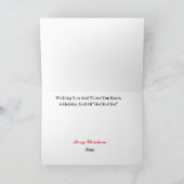 Kerstkaart met Sinterklaas en piraat Funny Ho! Ho! Feestdagen Kaart (Binnen)