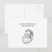 Kerstkaart met Sinterklaas grap Feestdagenkaart (Voorkant / Achterkant)