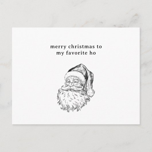 Kerstkaart met Sinterklaas grap Feestdagenkaart (Voorkant)