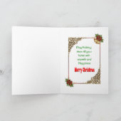 Kerstkaart met Sinterklaas Kaart (Binnen)