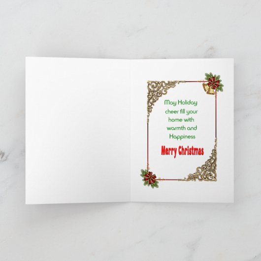 Kerstkaart met Sinterklaas Kaart (Binnen)