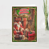 Kerstkaart met Sinterklaas Kaart (Voorkant)