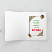 Kerstkaart met Sinterklaas Kaart (Binnen)