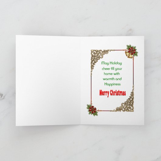 Kerstkaart met Sinterklaas Kaart (Binnen)