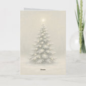 Kerstkaart met Sneeuw Feestdagen Kaart (Achterkant)