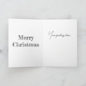 Kerstkaart met Sneeuwige Pinguïns Kaart (Binnen)