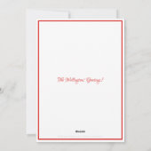 Kerstkaart met Sneeuwman (Achterkant)