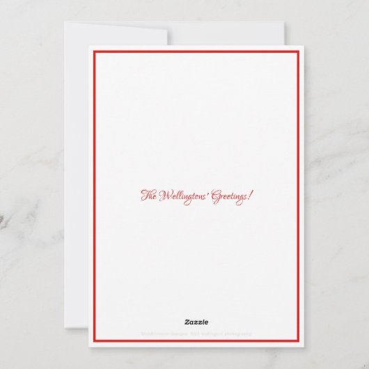 Kerstkaart met Sneeuwman (Achterkant)