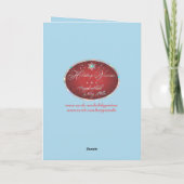 Kerstkaart met sneeuwman feestdagen kaart (Achterkant)