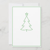 Kerstkaart met sneeuwman-welkom kaart (Achterkant)