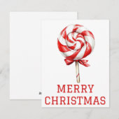 Kerstkaart met snoep (Voorkant / Achterkant)
