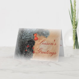 kerstkaart met standaard 5 x 7 inch, inclusief env feestdagen kaart