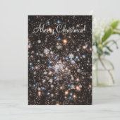kerstkaart met Starry Snowy Kaart (Staand voorkant)