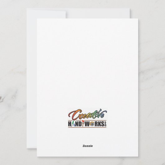 Kerstkaart met ster van Bethlehem (Achterkant)