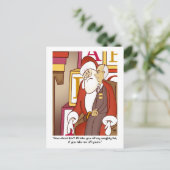 Kerstkaart met stoute lijst van de belastingdienst feestdagenkaart (Staand voorkant)