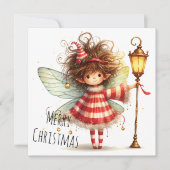 Kerstkaart met Suikerfeestfee (Voorkant)