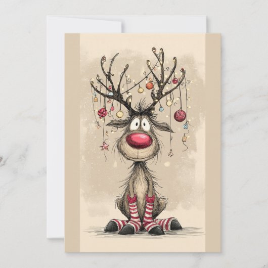 Kerstkaart met tekst (Voorkant)