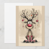 Kerstkaart met tekst (Voorkant / Achterkant)