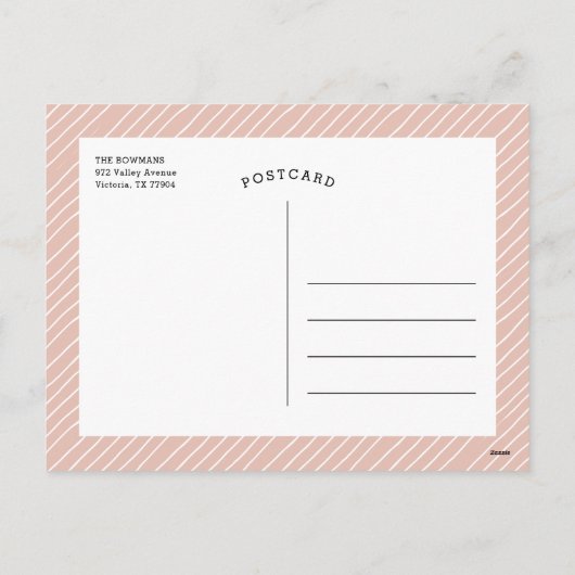 Kerstkaart met tekst 'Very Merry Christmas' Feestdagenkaart (Achterkant)