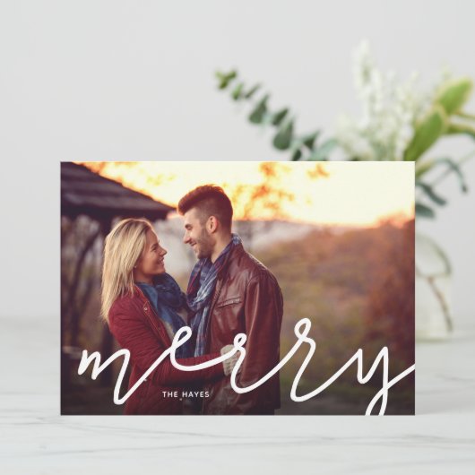 Kerstkaart met tekstoverlay (Staand voorkant)