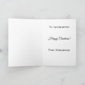 Kerstkaart met terreinbeheerder en rendier kaart (Binnen)