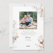 Kerstkaart met Thanksgiving Foto (Achterkant)