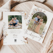 Kerstkaart met Thanksgiving Foto