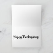 Kerstkaart met Thanksgiving kalkoen woordkunst Kaart (Binnen)
