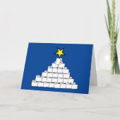 Kerstkaart met toiletpapier kerstboom kaart (Voorkant)