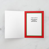 Kerstkaart met Uil en het Pet van de Kerstman Feestdagen Kaart (Binnen)