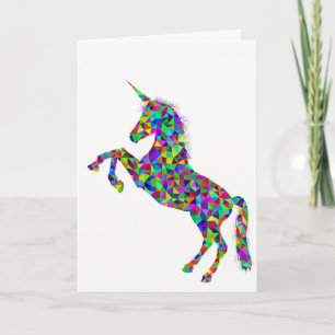 kerstkaart met Unicorn-thema Feestdagen Kaart